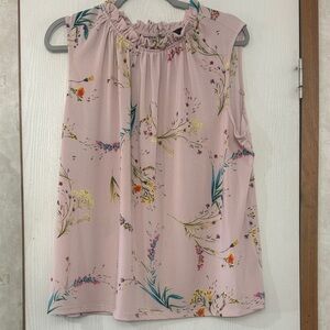 Worthington Floral Blouse in Soft Pink